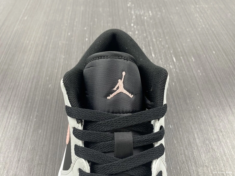 Air 1 Low Jordan Black 553558-062 Pink Grey White 1001